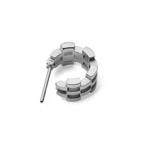 3-Link Earrings Silver