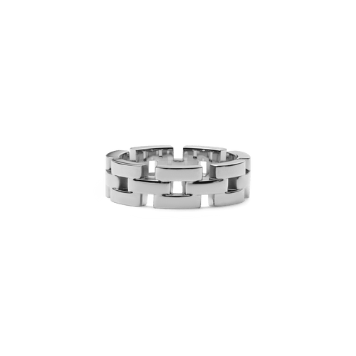3-Link Ring Silver