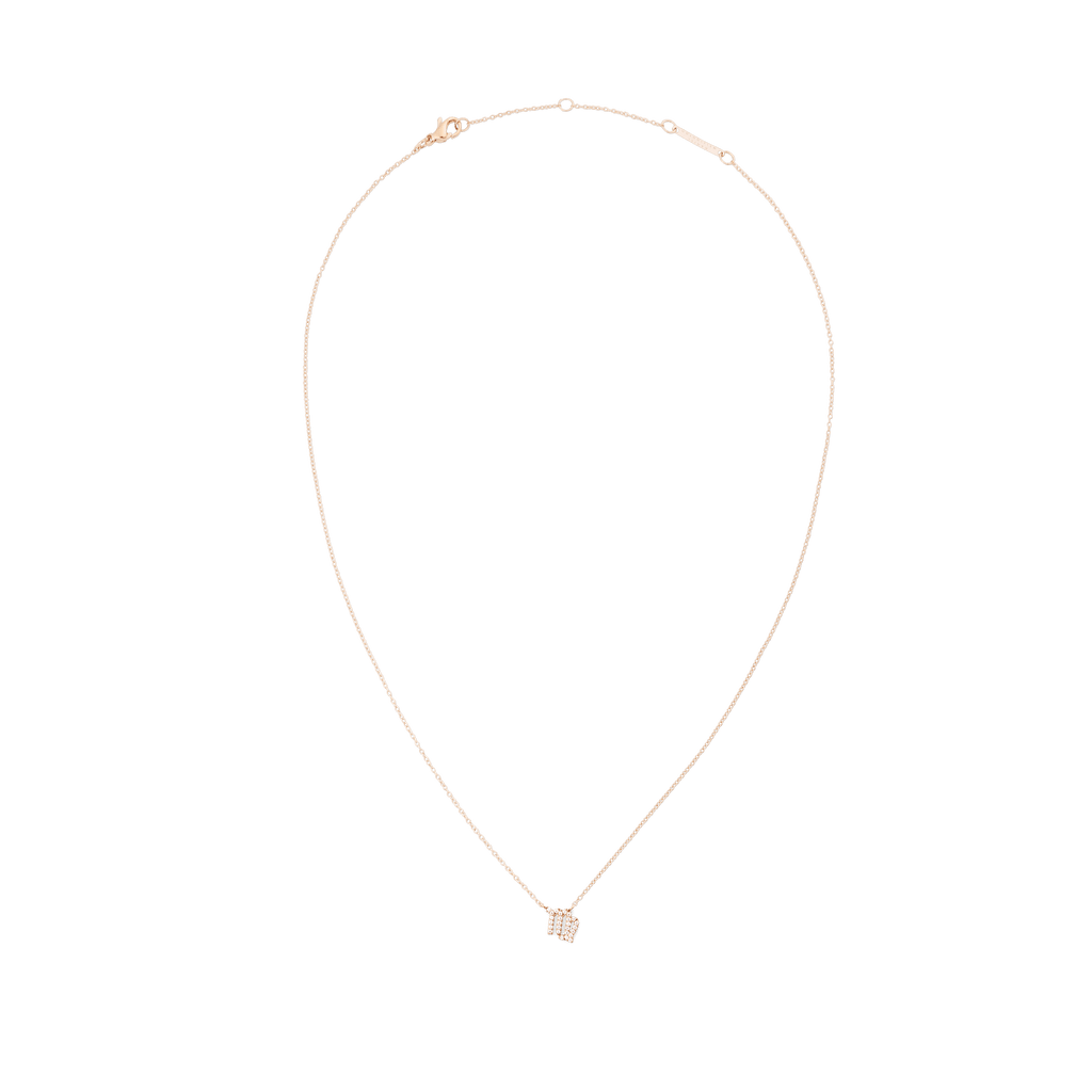 Zodiac Crystal Necklace Rose Gold