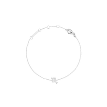 Load image into Gallery viewer, Daniel Wellington Crystal Zodiac Chain Bracelet Silver