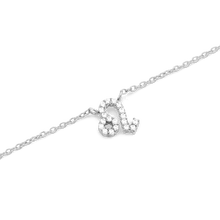 Load image into Gallery viewer, Zodiac Crystal Necklace Silver