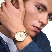 Load image into Gallery viewer, Classic Piano Link Gold Unitone Watch