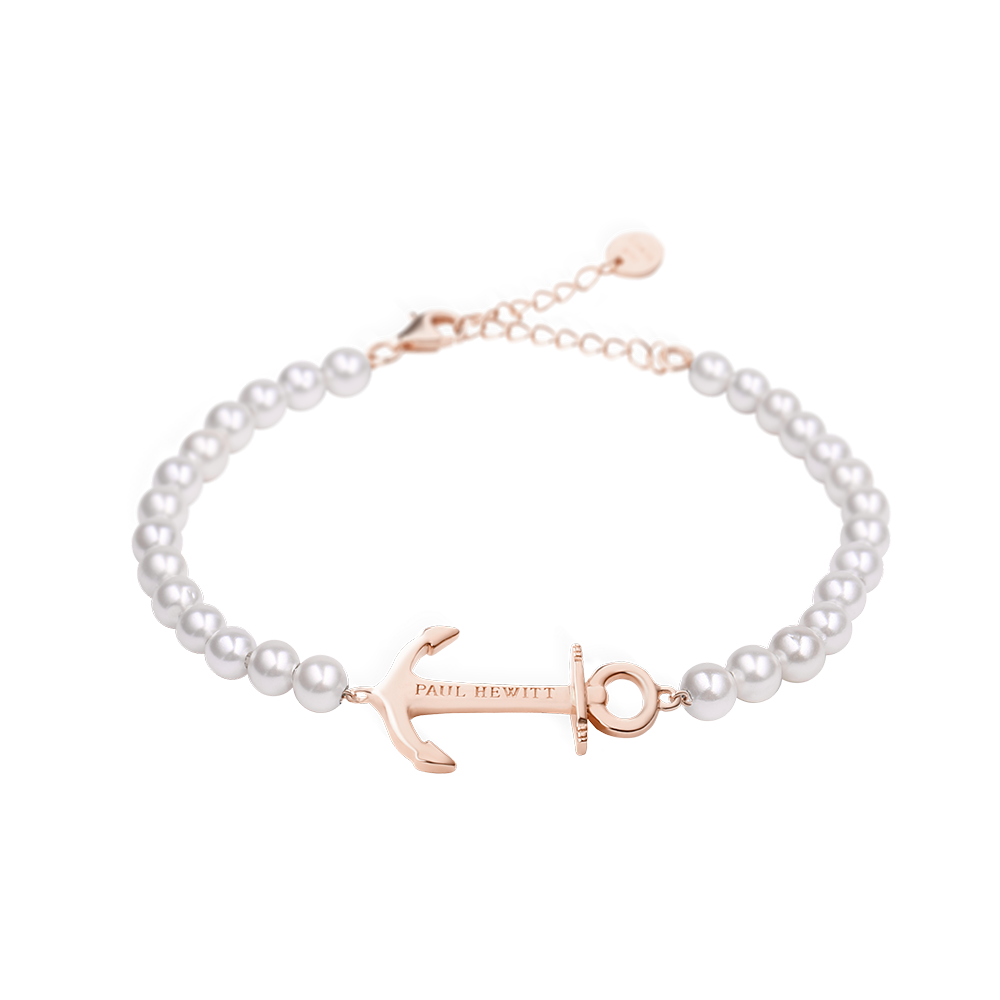 Paul Hewitt Anchor Spirit Rose Gold / Pearl Bracelet