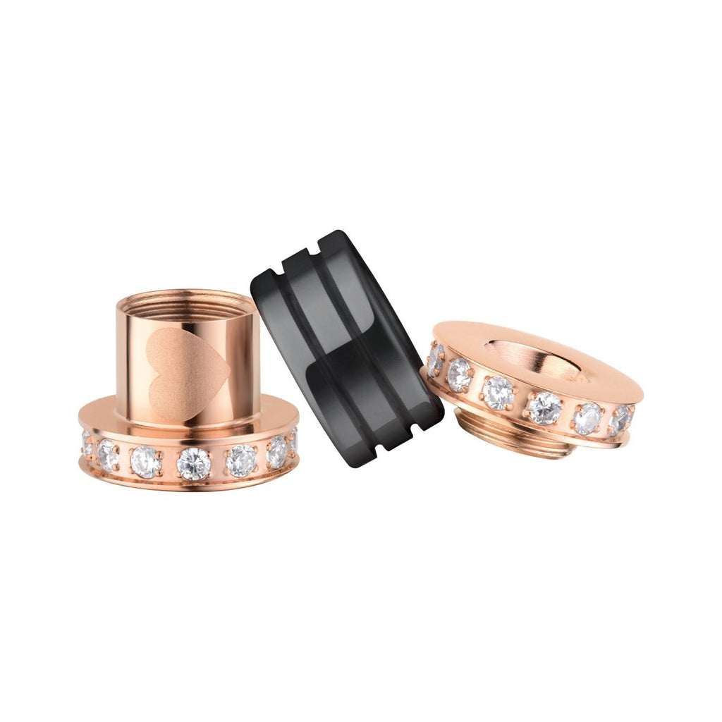 BERING Arctic Symphony Polished Rose Gold Detachable Charm Set