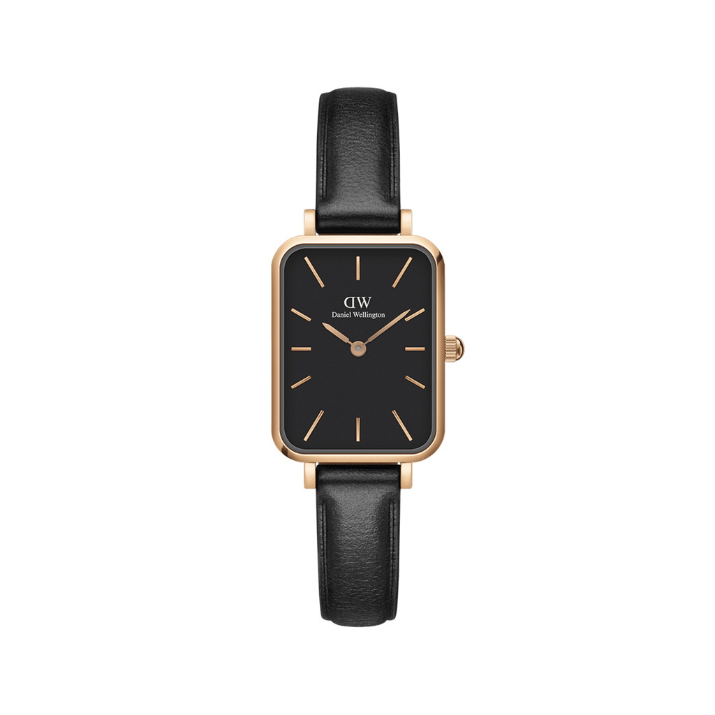 Daniel Wellington Quadro 20X26 Pressed Sheffield Rose Gold & Black Watch