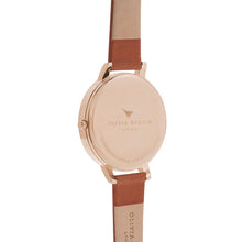 Load image into Gallery viewer, Olivia Burton Big Dial Rose Gold Case Tan Watch - Rose Gold