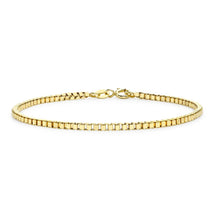 Load image into Gallery viewer, 9K Yellow Gold Hollow Box Bracelet 19cm