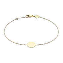 Load image into Gallery viewer, 9K Yellow Gold 10mm Disc Adjustable Bracelet 18cm-19cm