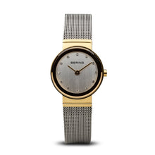Load image into Gallery viewer, Bering Classic Polished Gold Silver Mesh Watch