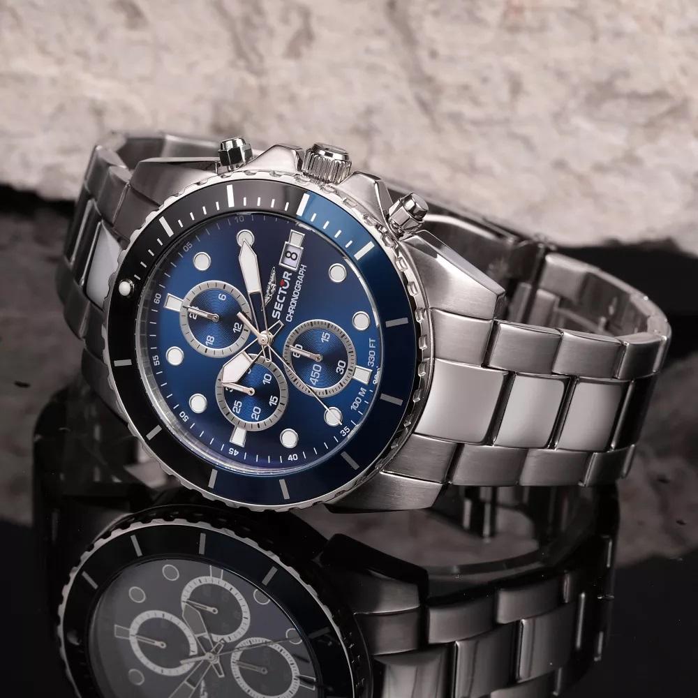 Sector 450 Blue Dial Chronograph