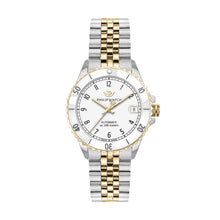 Load image into Gallery viewer, Philip Caribe Diving Two Tone Ladies Automatic Watch