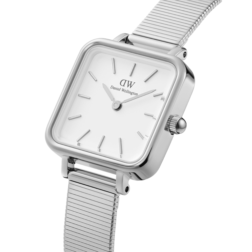 Daniel Wellington Quadro Studio 22x22 Silver & White Watch