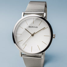 Load image into Gallery viewer, Bering Classic Polished Silver 36mm Mesh Watch