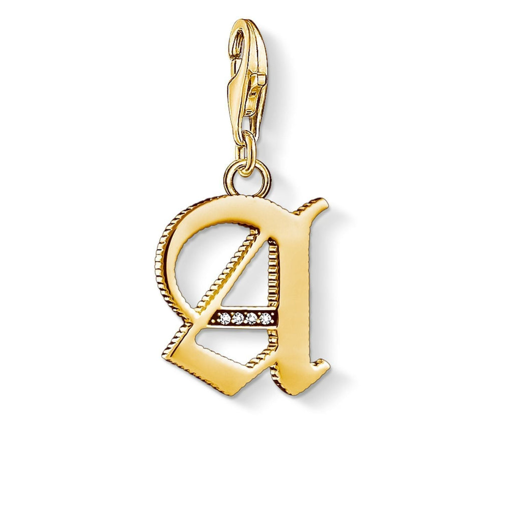 Thomas Sabo Charm Pendant "Letter A" Gold