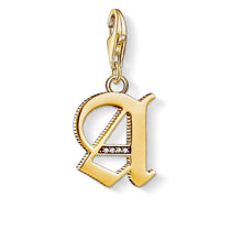 Load image into Gallery viewer, Thomas Sabo Charm Pendant &quot;Letter A&quot; Gold