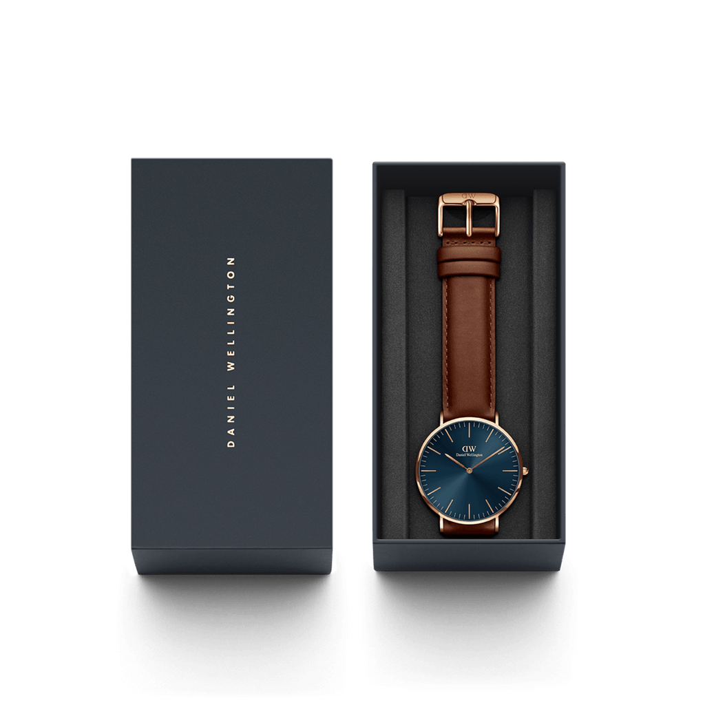 Daniel Wellington Classic 40 St Mawes Rose Gold Arctic Watch