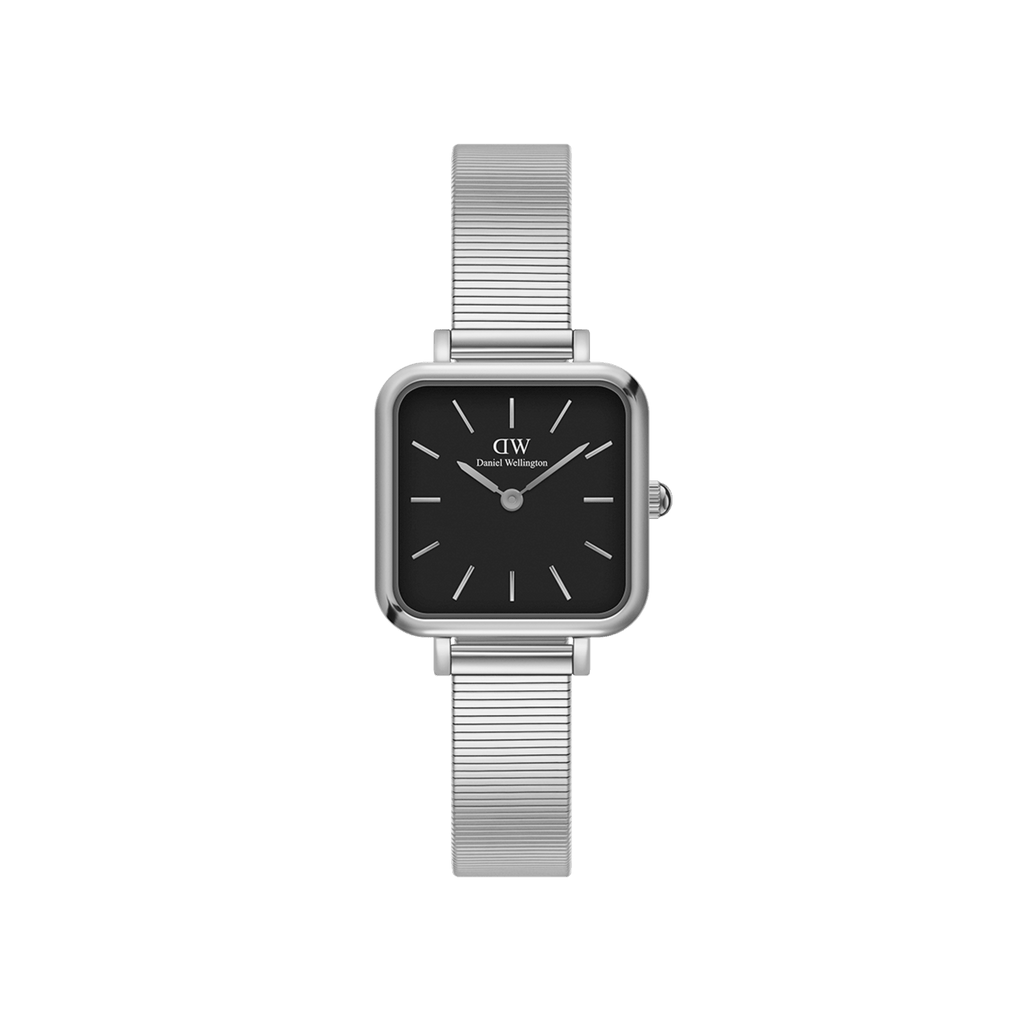 Daniel Wellington Quadro Studio 22x22 Silver & Black Watch