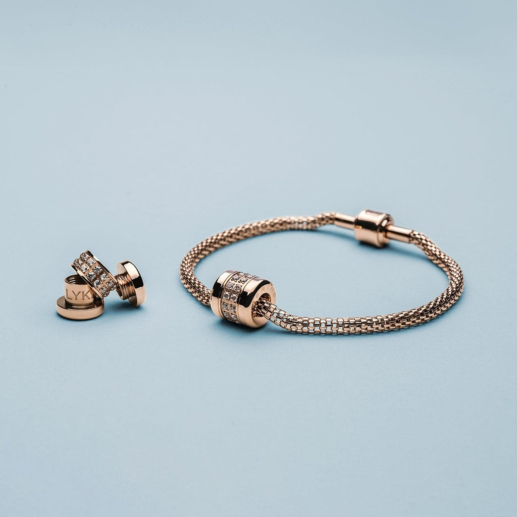 BERING Arctic Symphony Rose Gold Detachable Charm Set