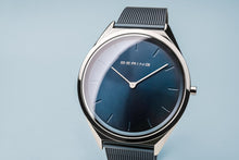 Load image into Gallery viewer, Bering Ultra Slim 39mm Blue Mesh Watch