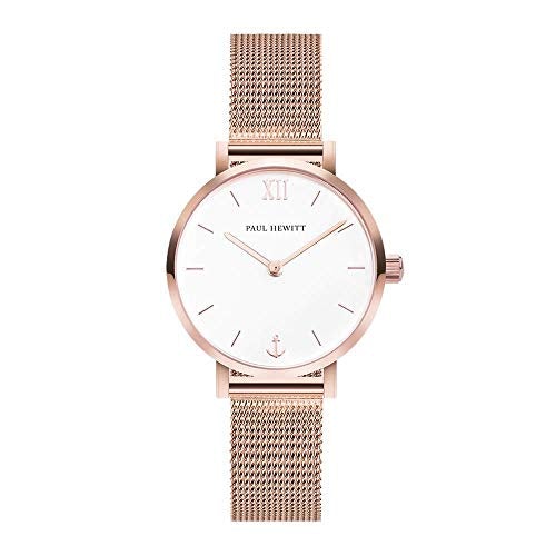 Paul Hewitt Modest White Sand RG Mesh Watch