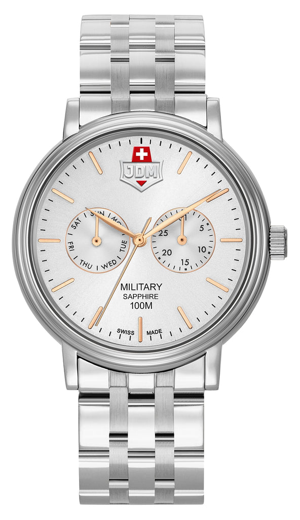JDM Military Echo Silver Watch