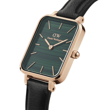 Load image into Gallery viewer, Daniel Wellington Quadro 20X26 Pressed Sheffield Rose Gold &amp; Green Watch