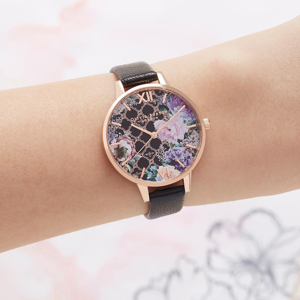 Olivia Burton Glasshouse Rose Gold Watch - Rose Gold