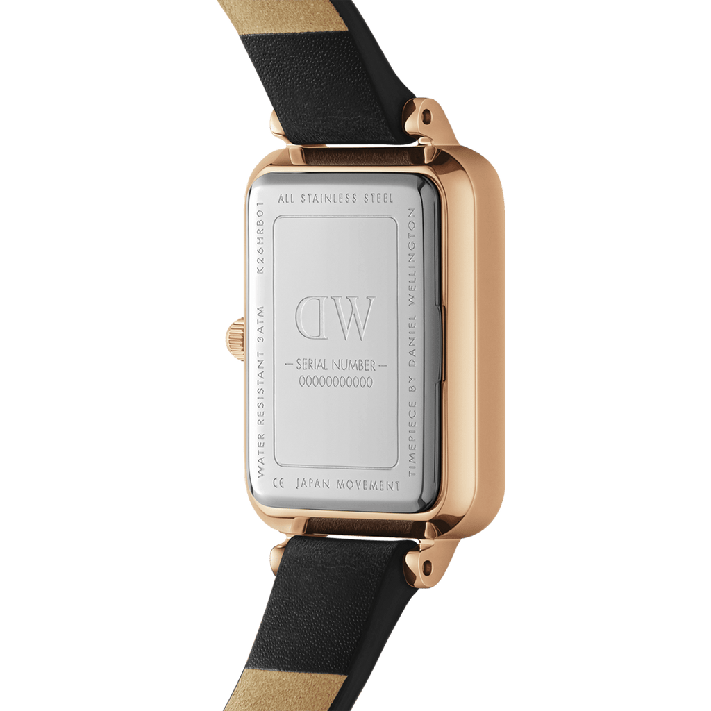 Daniel Wellington Quadro 20X26 Pressed Sheffield Rose Gold & Green Watch