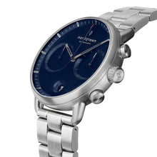 Load image into Gallery viewer, Nordgreen Pioneer 42mm Silver Navy Watch