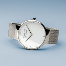 Load image into Gallery viewer, Bering Max René Polished Silver Mesh Watch