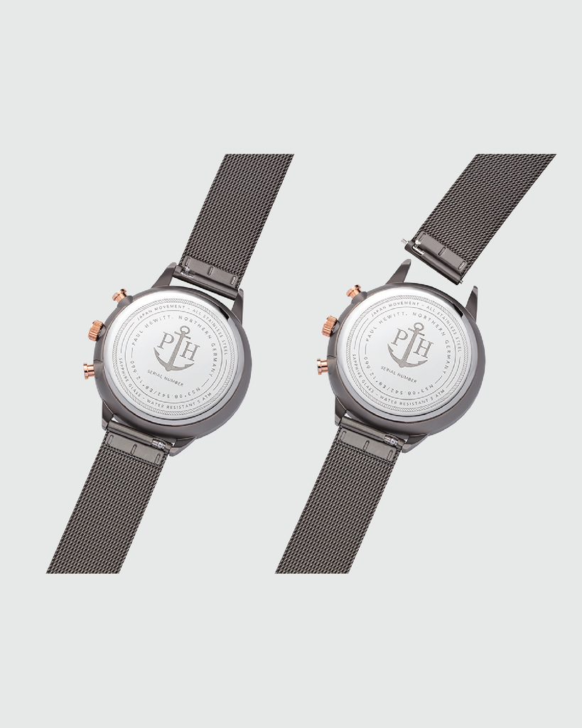 Paul Hewitt Everpulse Grey Metalic Mesh Watch