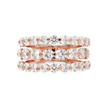 Load image into Gallery viewer, Bronzallure 3 Row Riviera Ring