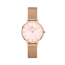 Load image into Gallery viewer, Daniel Wellington Petite 28 Melrose Rose Gold Mother of Pearl Watch