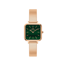 Load image into Gallery viewer, Daniel Wellington Quadro Studio 22x22 Rose Gold &amp; Green Watch