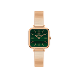 Daniel Wellington Quadro Studio 22x22 Rose Gold & Green Watch