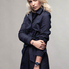 Load image into Gallery viewer, Bering Classic Brushed Silver Blue Milanese Mesh Watch