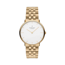 Load image into Gallery viewer, Nordgreen Women's Native 32mm 5 Link Gold Watch