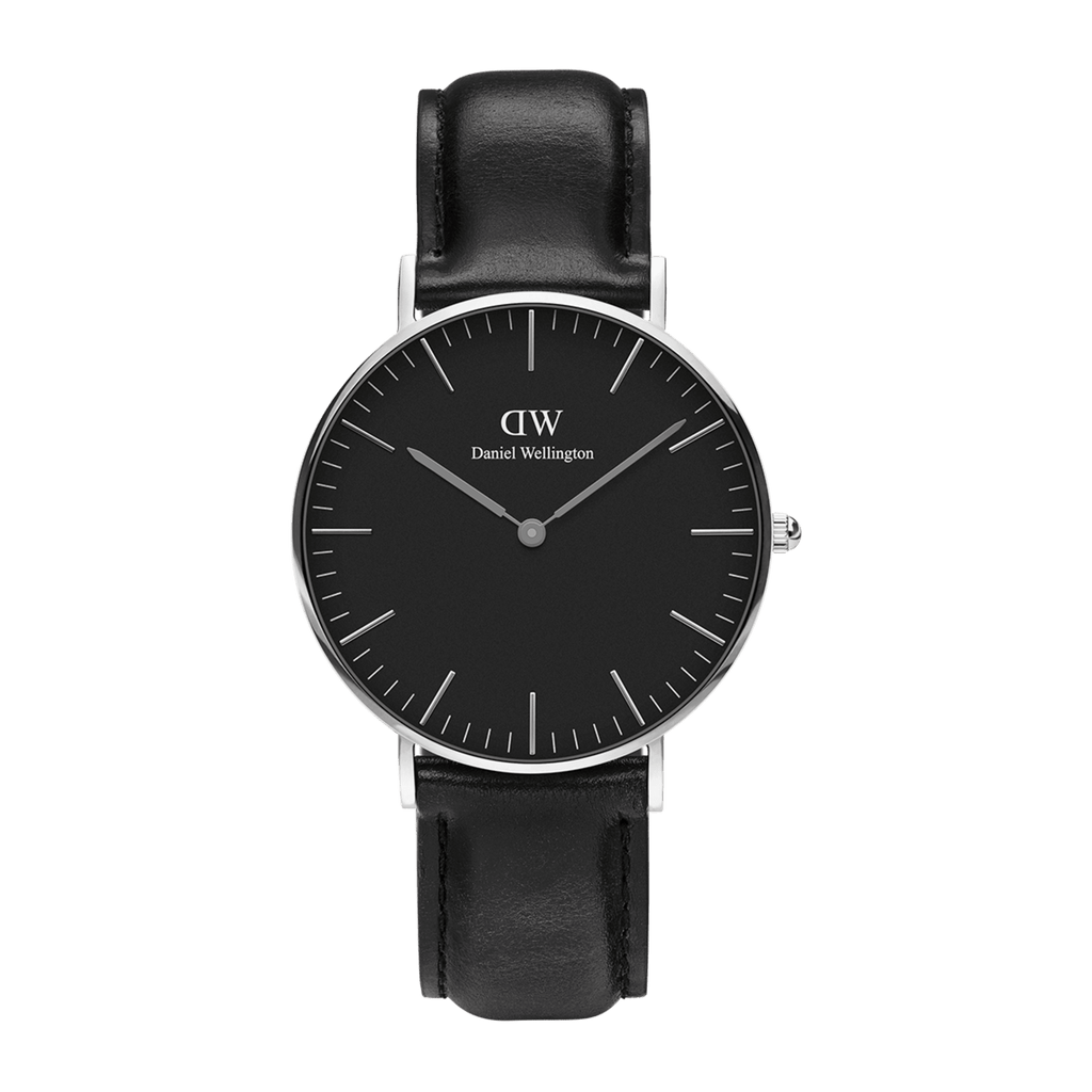 Classic 40 Sheffield Silver & Black Watch