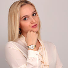 Load image into Gallery viewer, Philip Roma Gold Watch with Interchangeable White Strap