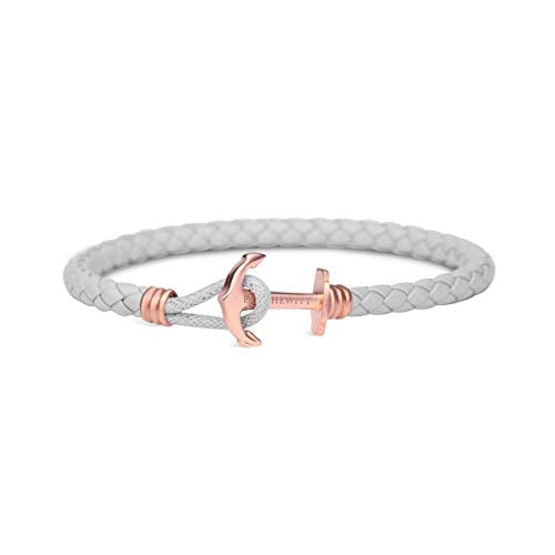 Paul Hewitt Phrep Lite Leather Rose Gold / Grey Bracelet - S