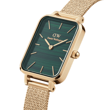 Load image into Gallery viewer, Daniel Wellington Quadro 20X26 Pressed Evergold Gold &amp; Green Watch