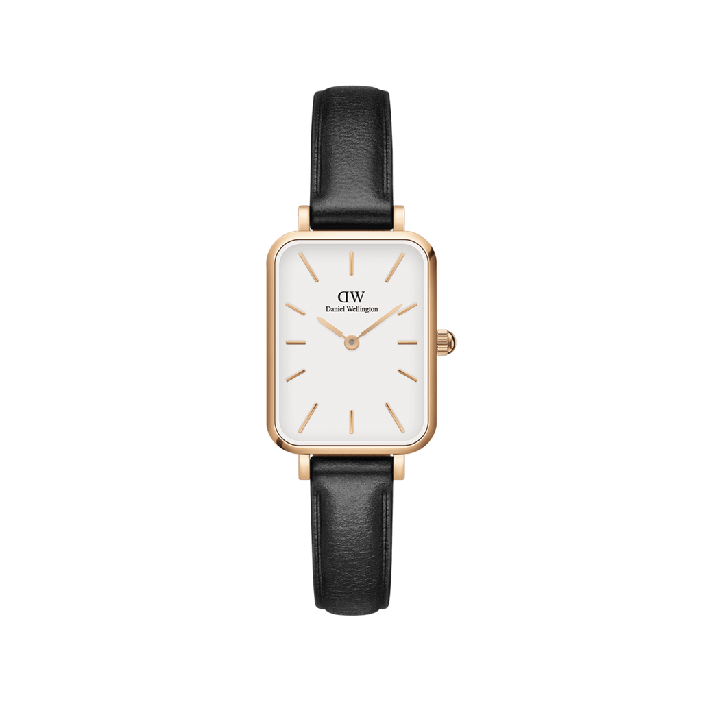 Daniel Wellington Quadro 20X26 Pressed Sheffield Rose Gold & White Watch