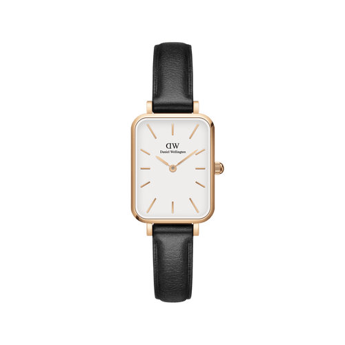 Quadro 20X26 Pressed Sheffield Rose Gold & White Watch