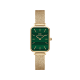 Daniel Wellington Quadro 20X26 Pressed Evergold Gold & Green Watch