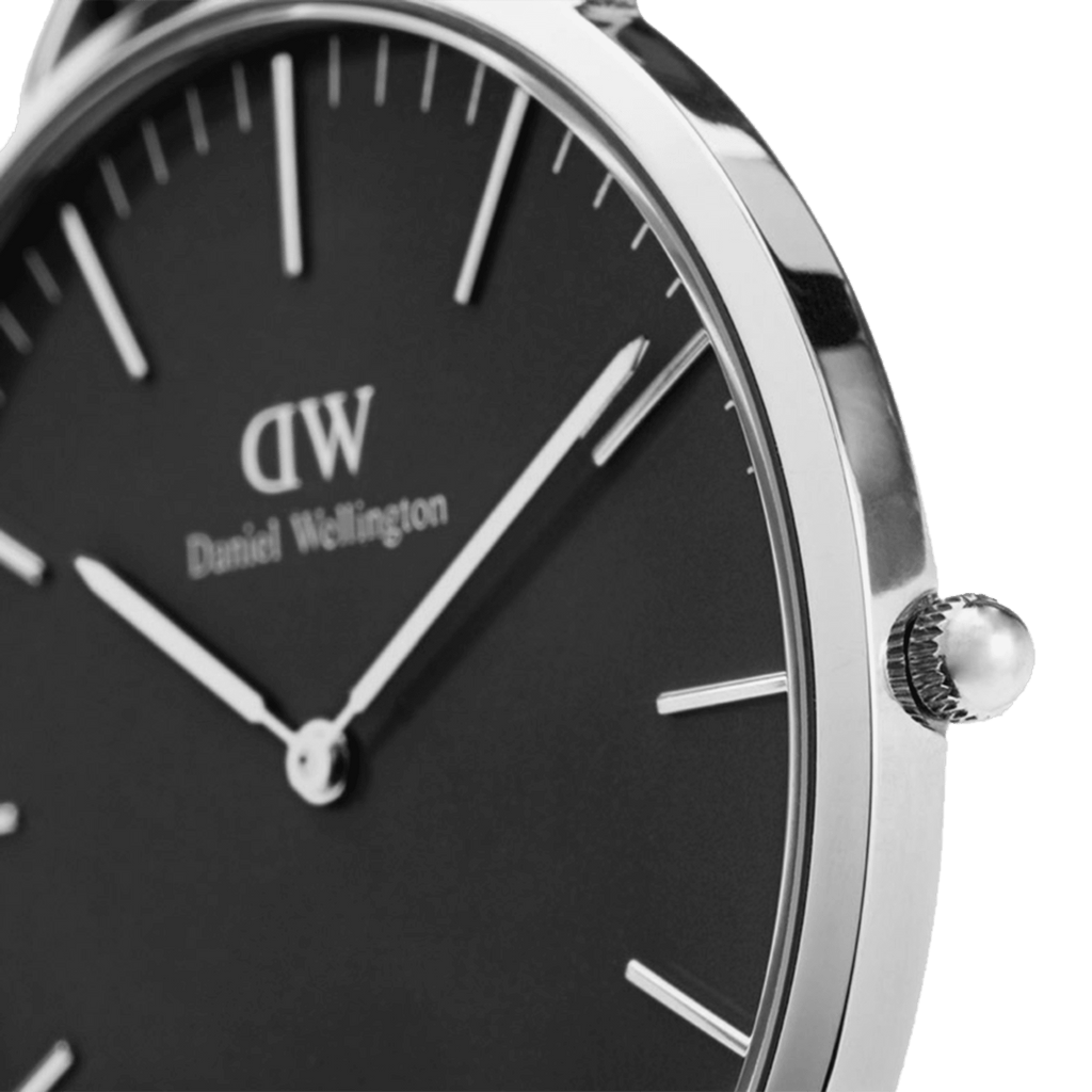 Daniel Wellington Classic 40 Cornwall Silver & Black Watch