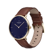 Load image into Gallery viewer, Nordgreen Native 36mm Gold Case Brown Watch