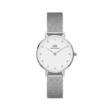 Daniel Wellington Petite 28 Pressed Sterling Lumine Silver & White Watch