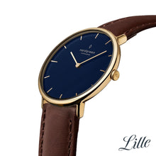 Load image into Gallery viewer, Nordgreen Native 36mm Gold Case Brown Watch