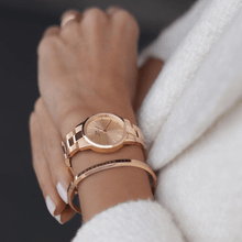 Load image into Gallery viewer, Daniel Wellington Iconic Link Unitone 28 Rose Gold Watch