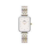 Daniel Wellington Quadro Lumine 20x26 5-Link Gold & Silver White Watch